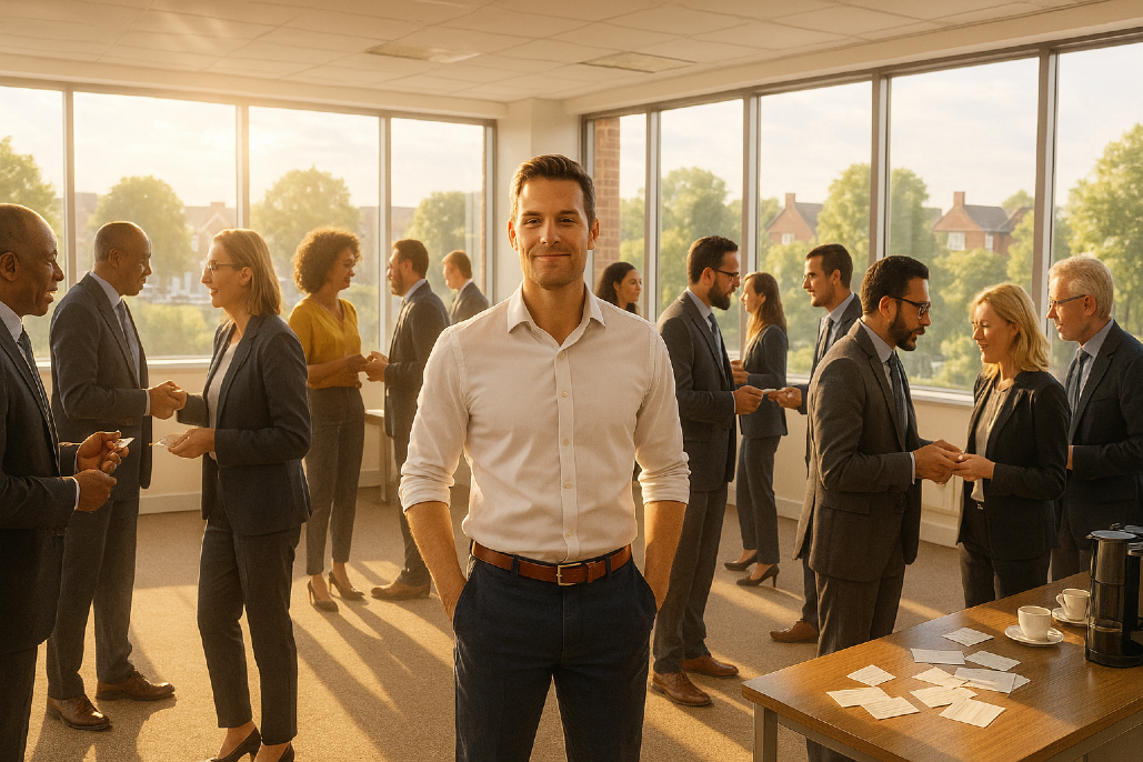 Networking skill strong, Connections forged and nurtured, Success is certain