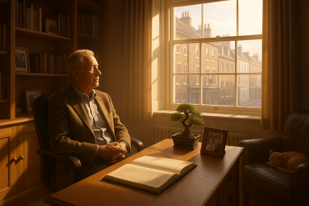 Bowing out gracefully, Leaves fall with the gentle breeze, Nature's final bow